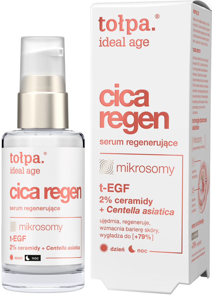 TOŁPA, Ideal Age Cica Regen, serum do twarzy, regenerujące, na dzień i na noc, 30 ml