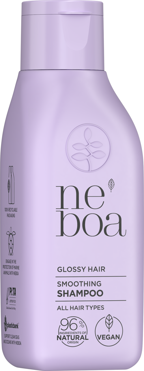 NEBOA, Glossy Hair, szampon do włosów każdego rodzaju, wygładzający, efekt tafli wody, 100 ml