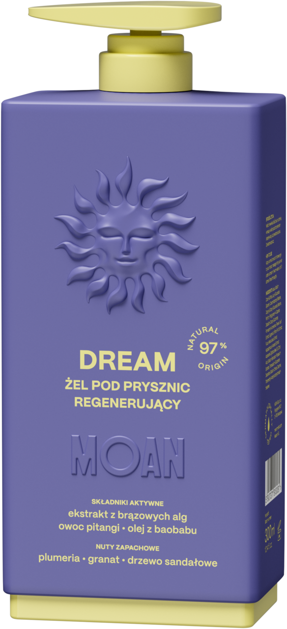 MOAN, Dream, żel pod prysznic, regenerujący, 300 ml