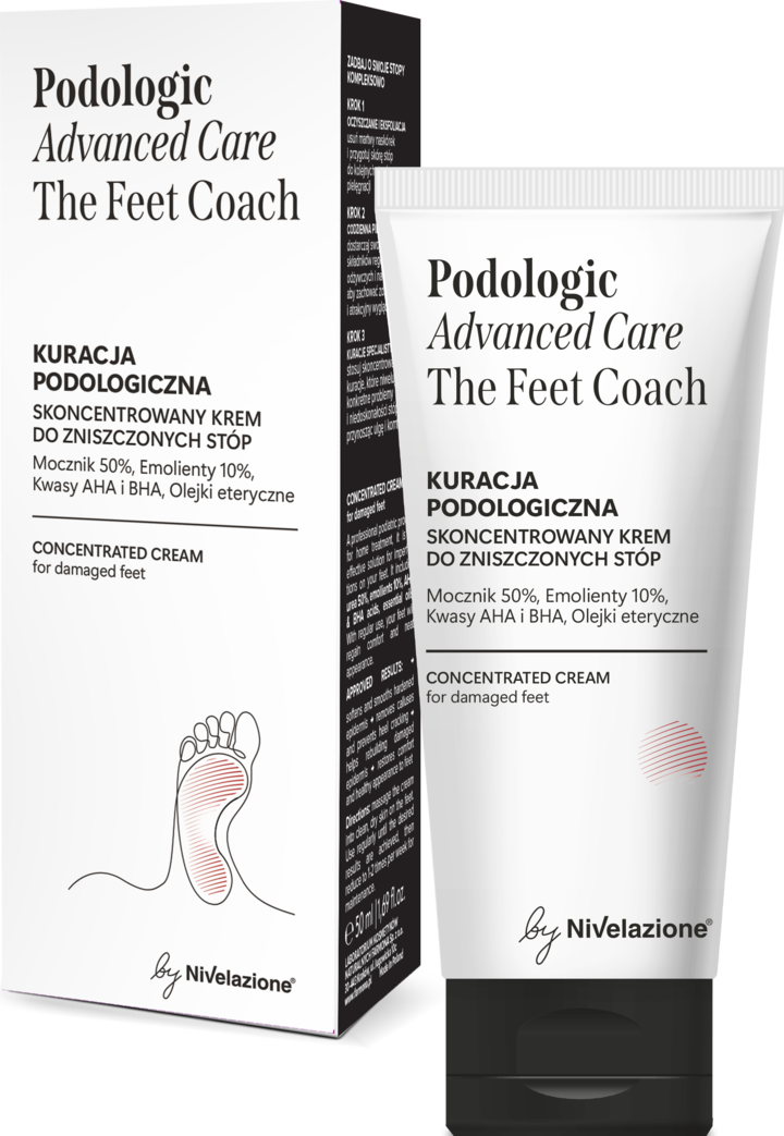 PODOLOGIC, Advanced Care, krem do stóp, zniszczonych, skoncentrowany, Kuracja podologiczna,, 50 ml