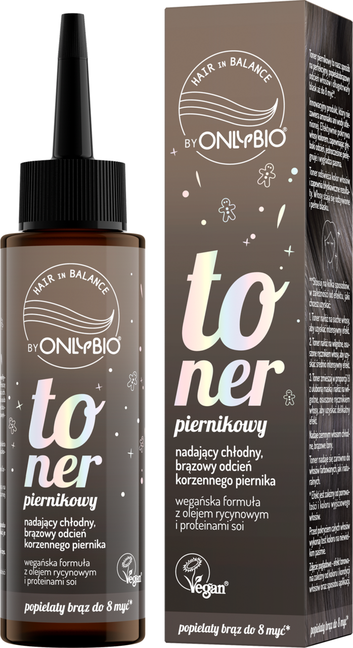 ONLYBIO HAIR IN BALANCE, toner do włosów, Piernikowy, 100 ml