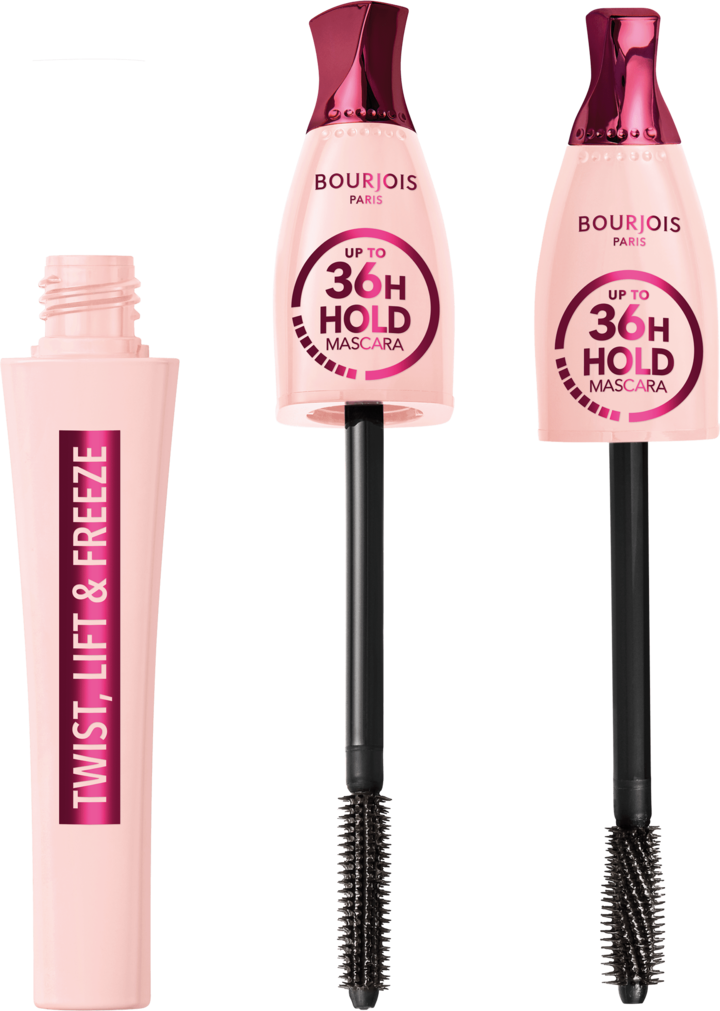 BOURJOIS, Twist, Lift & Freeze, tusz do rzęs, podkręcający, nr 01 Black, 8 ml