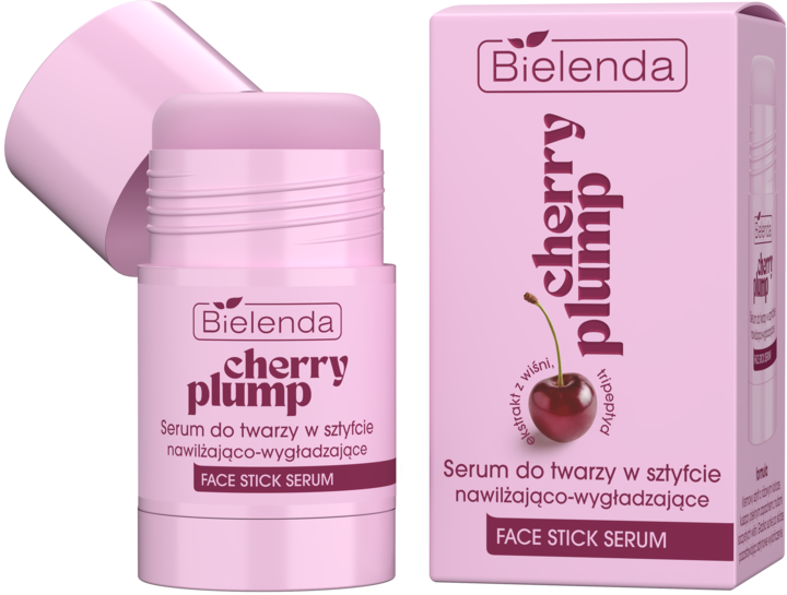 BIELENDA, Cherry Plump, serum do twarzy, w sztyfcie, nawilżająco-wypełniające, 20 g