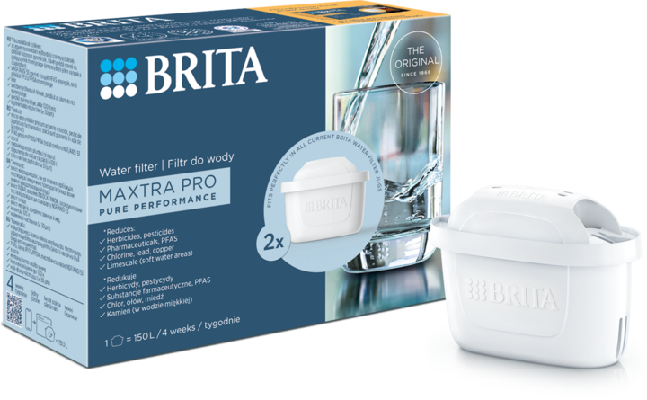BRITA, Maxtra PRO Pure Performance, filtry do wody, 2 szt.