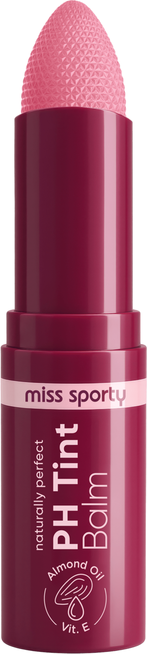 MISS SPORTY, Naturally Perfect pH Tint, balsam do ust, tintujący, nr 01 Summer Berry, 3,6 g