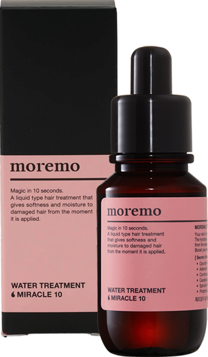 MOREMO, Water Treatment Miracle 10, woda lamelarna do włosów, regenerująco-wygładzająca, 30 ml