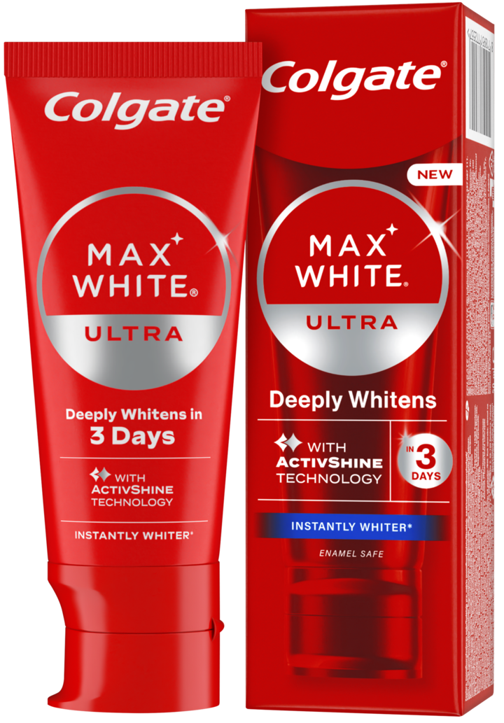 COLGATE, Max White Ultra Instantly Whiter, pasta do zębów, głęboko wybielająca, 50 ml