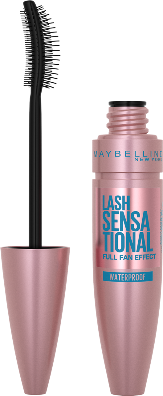 MAYBELLINE NEW YORK, Lash Sensational Full Fan Effect, tusz do rzęs, efekt wachlarza rzęs, wodoodporny, Black, 9,4 ml