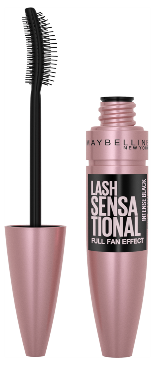 MAYBELLINE NEW YORK, Lash Sensational Full Fan Effect, tusz do rzęs, efekt wachlarza rzęs, Intense Black, 9,5 ml