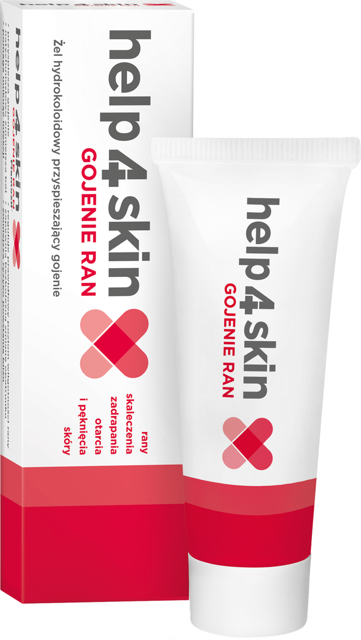 HELP4SKIN, Gojenie ran, żel hydrokolidowy, przyspieszający gojenie, 20 g