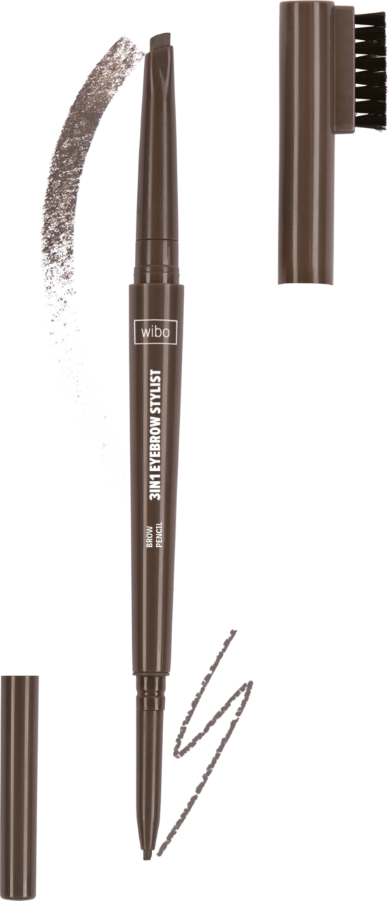 WIBO, 3in1 Eyebrow Stylist, kredka do brwi, nr 1;, 0,4 g