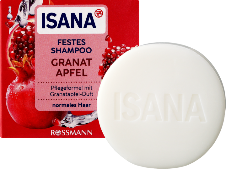 ISANA, szampon do włosów w kostce, Granat, 65 g