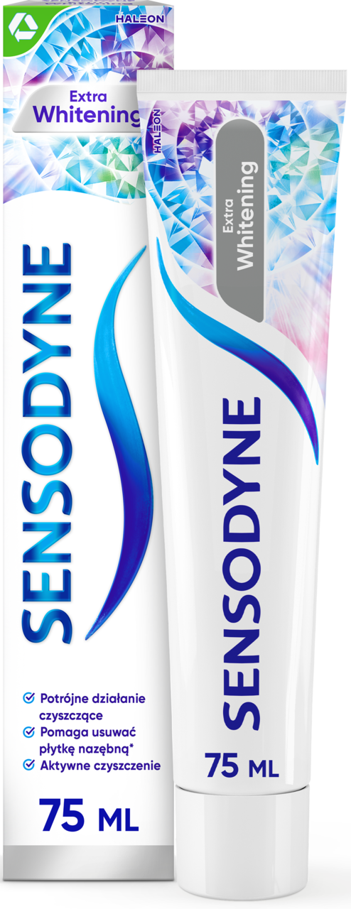 SENSODYNE, Extra Whitening, pasta do zębów, z fluorkiem, 75 ml