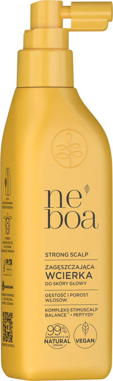 NEBOA, Strong Scalp, wcierka do skóry głowy, zagęszczająca, gęstość i porost włosów, 175 ml