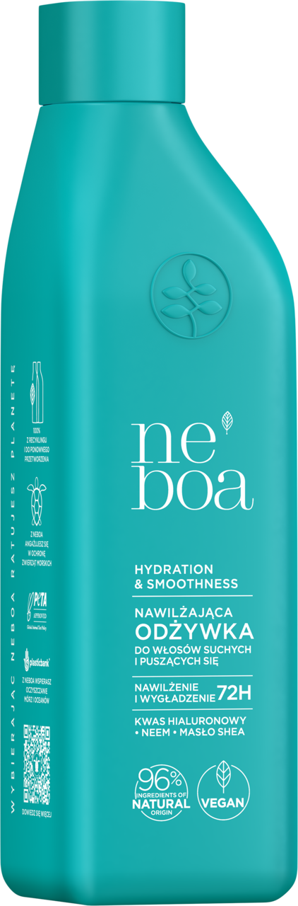 NEBOA, Hydration & Smoothness, odżywka do włosów suchych i puszących się, nawilżenie i wygładzenie, 300 ml