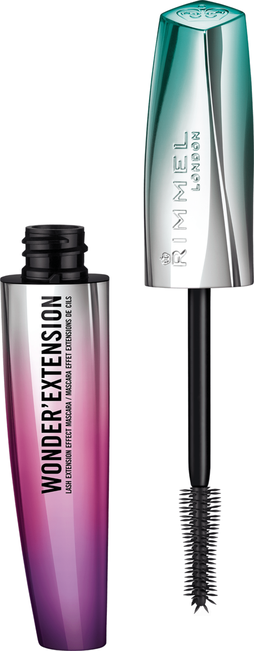 RIMMEL, Wonder’Extension, tusz do rzęs, wydłużający, nr 001 Very Black, 11 ml