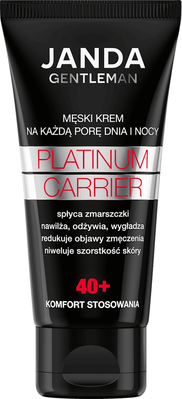 JANDA, Gentleman Platinum Carrier, krem do twarzy, dla mężczyzn, 40+, na dzień i na noc, 50 ml