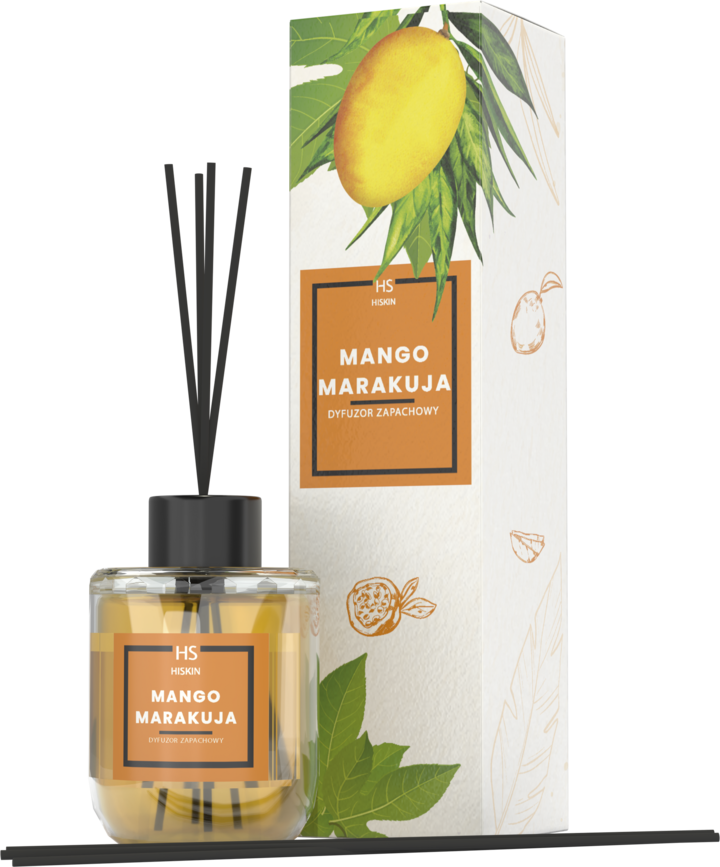 HISKIN, patyczki zapachowe, Mango i Marakuja, 100 ml