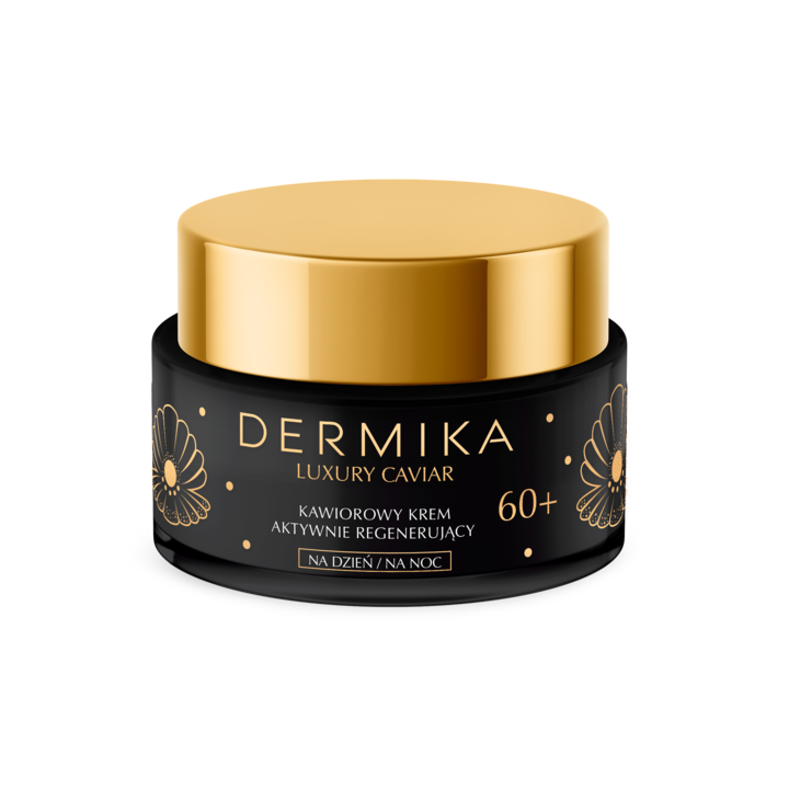 DERMIKA, Luxury Caviar, krem do twarzy, kawiorowy, aktywnie regenerujący, 60+, na dzień i na noc, 50 ml