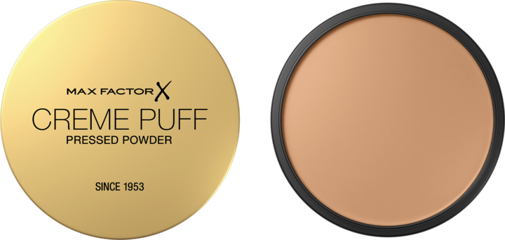 MAX FACTOR, Creme Puff, puder do twarzy, prasowany, matujący, nr 41 Medium Beige, 14 g