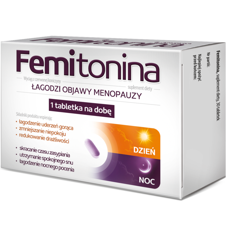 FEMITONINA, tabletki na objawy menopauzy, suplement diety, 30 szt.