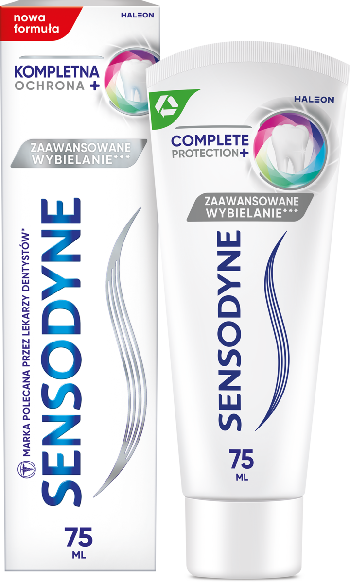 SENSODYNE, Kompletna Ochrona+, pasta do zębów, wybielająca, 75 ml