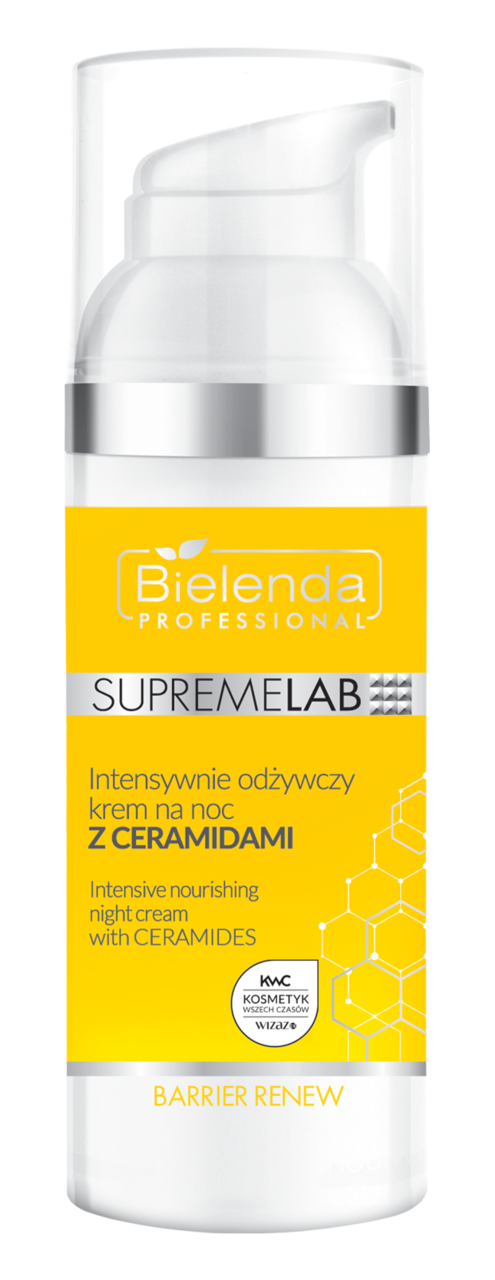 BIELENDA PROFESSIONAL, SupremeLab Barrier Renew, krem do twarzy, odżywczy, z ceramidami, na noc, 50 ml