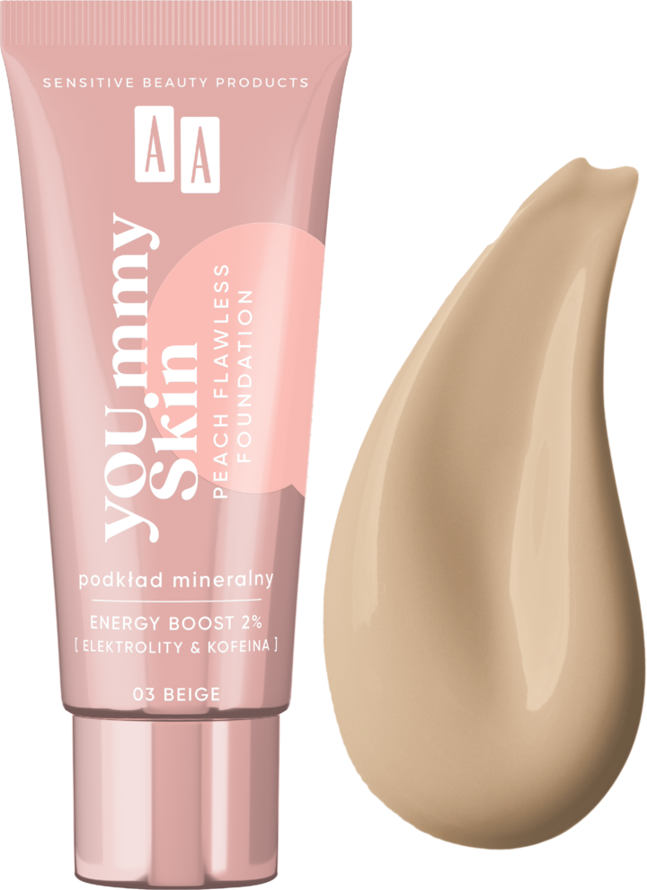 AA, YOU.mmy Skin, podkład do twarzy, nr 03 Beige, 30 ml