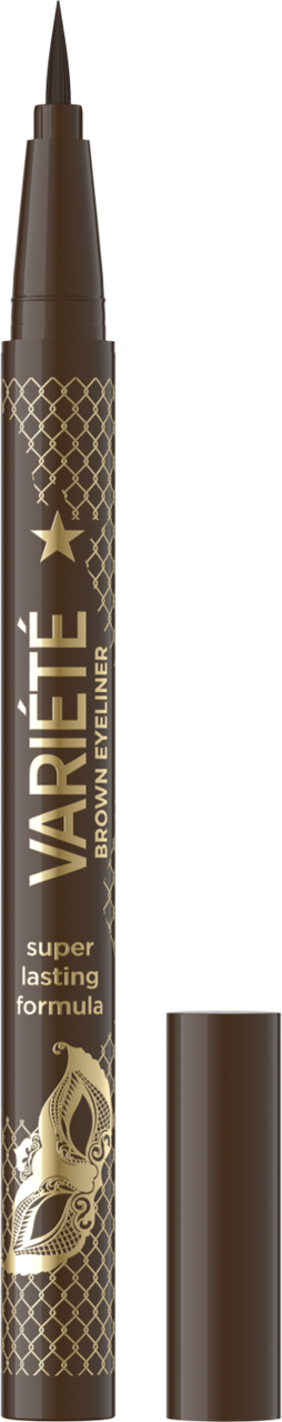 EVELINE COSMETICS, Variété, eyeliner w pisaku, Brązowy, 1 szt.