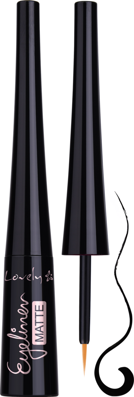 LOVELY, Matte, eyeliner do oczu, matowy, Czarny, 4,2 g