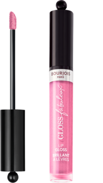 Błyszczyk nawilżający Bourjois Fabuleux Gloss #10 w różowym odcieniu, z aplikatorem ze smugą.