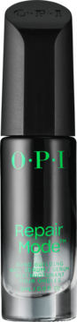 OPI Repair Mode Bond Building Serum w czarnej butelce, zielone napisy, frontalny widok wzmacniającego paznokcie.
