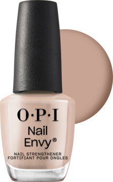 OPI Nail Envy NT228 Double Nude-y wzmacniająca odżywka, butelka z próbką beżowego koloru.