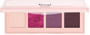 Paleta cieni Pupa Vamp! 004 Vibrant Plum: 4 odcienie (beż, fuksja, śliwka, brąz), mat, satyna, metalik.