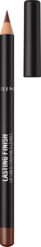 Rimmel Lasting Finish brązowa konturówka do ust. Precyzyjna czarna kredka z odkrytą końcówką i zatyczką.