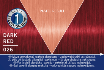Opakowanie Schwarzkopf Live Ultra Brights Dark Red 026. Intensywna ciemnoczerwona farba do włosów.