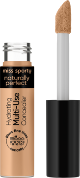 Miss Sporty Naturally Perfect Hydrating Multi-Use Concealer, beżowa tubka z aplikatorem, wygładza zmarszczki.