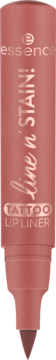 Essence Line 'n Stain Tattoo Lip Liner Must Have Brown, podłużny, różowo-koralowy, widok z przodu.