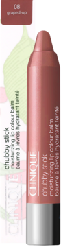 Clinique Chubby Stick 08 Graped-Up, nawilżający balsam do ust w kształcie kredki, widok z przodu.
