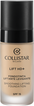 Collistar Lift HD+ podkład liftingujący i wygładzający, beżowy, SPF 15, w matowej butelce, z przodu.