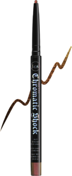 Czarna automatyczna kredka LCK Chromatic Shock 24/7 Xtreme Eye Liner 107 Zultanite Secret z metalicznym brązem.