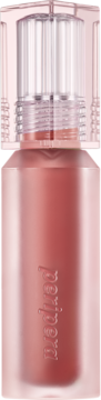 Nawilżający tint Peripera Water Bare Tint Universal Coral w różowo-brązowej butelce z logo, widok z przodu.