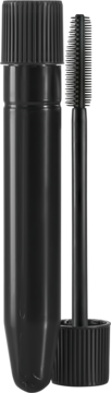 Czarny tusz Collistar Infinito Mascara Extra Nero z innowacyjną silikonową szczoteczką Sky-Lift, widok z boku.