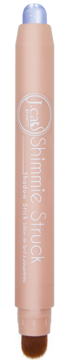 J.Cat Beauty Shimmie Struck cień w sztyfcie, odcień Siberian See, jasnofioletowy shimmer, widok z przodu z aplikatorem.