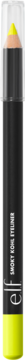 e.l.f. Smoky Kohl Eyeliner Limelight. Czarna kredka z żółtymi końcówkami, intensywny kolor, gładka aplikacja.