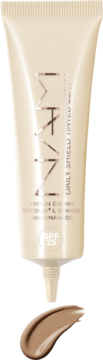Marjan beżowy podkład tonujący DAILY SHIELD TINTED SERUM SPF 25, ze swatch'em koloru.