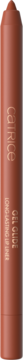 Catrice Gel Glide Long-Lasting Lip Liner 040 Latte Lines w ciepłym odcieniu nude, pionowa tubka z tekstem.