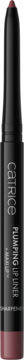 Catrice Plumping Lip Filler, czarny matowy sztyft z odsłoniętą, spiczastą końcówką w kolorze brudnego różu.