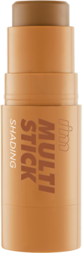 Kremowy bronzer w sztyfcie I'm Meme Multi Stick Shading. Jasnobrązowy, cylindryczny, z widoczną brązową końcówką.