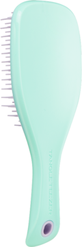 Miętowa, ergonomiczna szczotka Tangle Teezer do rozczesywania włosów, zęby Firm-flex, widok z boku.
